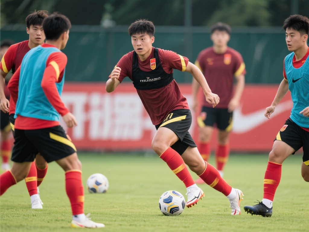【赛前聚焦】国青备战次战最后训练 精研进攻策略